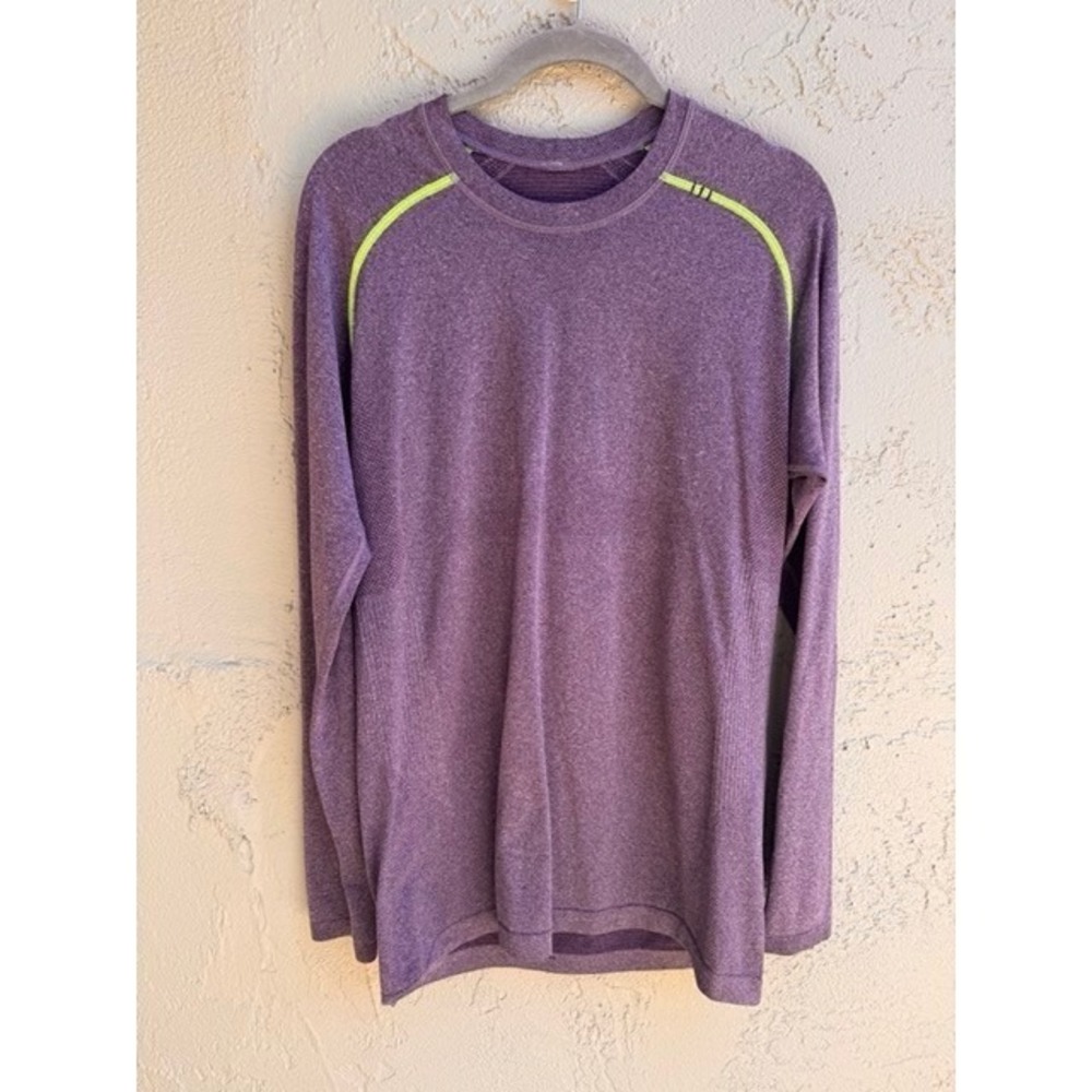 Lululemon Mens Purple Metal Vent Tech Long Sleeve Top SMALL Athleisure Athletic